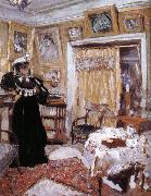 Edouard Vuillard Wear black clothes woman USA oil painting artist